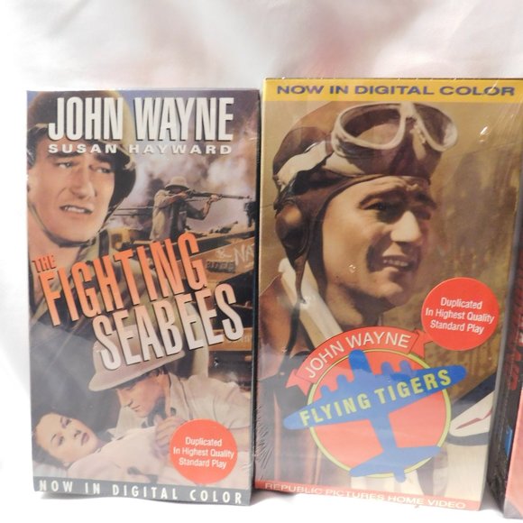 John Wayne VHS Tapes NEW Four Tapes in Bundle - Picture 2 of 6